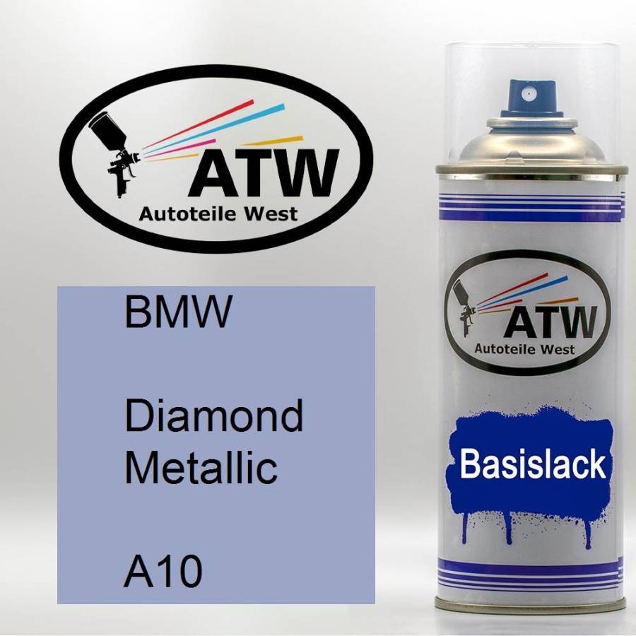 BMW, Diamond Metallic, A10: 400ml Sprühdose, von ATW Autoteile West.